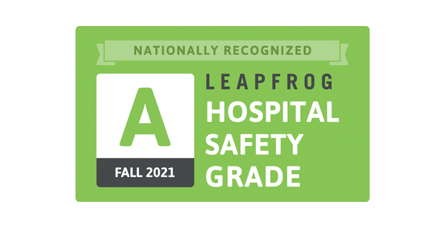 Leapfrog A Grade licensure logo Fall 2021