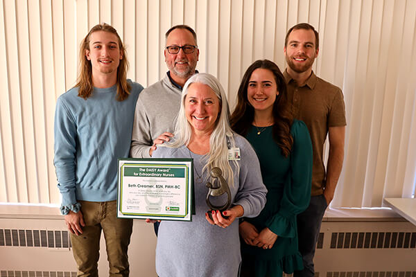 Beth Creamer DAISY Award with Family