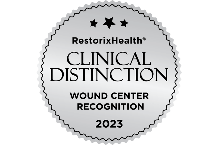 RestorixHealth Clinical Distinction Wound Center Recognition Seal 2023 
