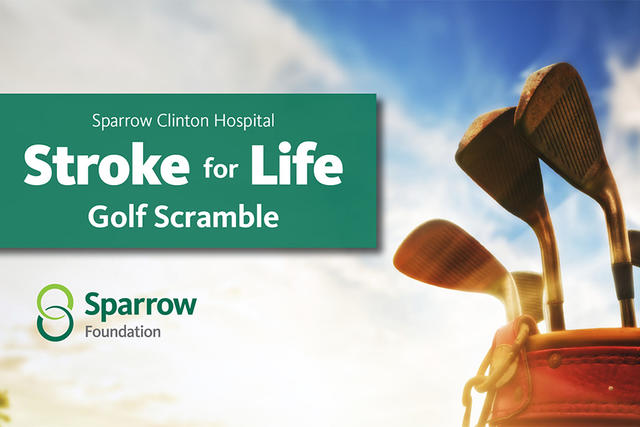 Sparrow Clinton Stroke for Life Event Card