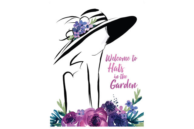 Hats in the Garden Event Card