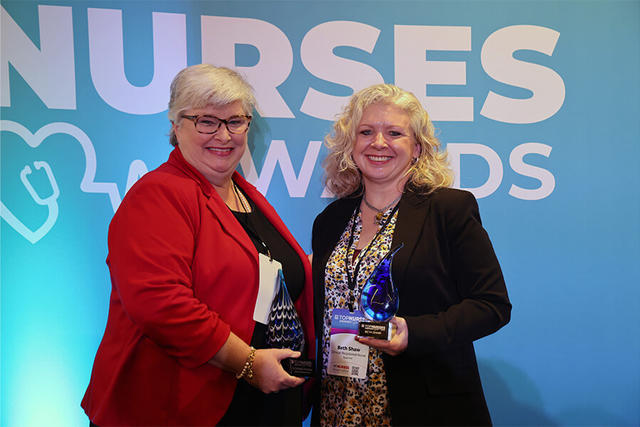 Catherine Brennan & Beth Shaw, MLive Nurses Awards, Nov. 2023