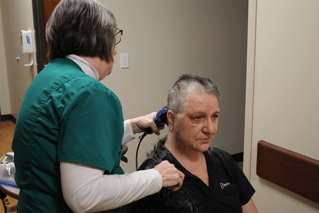 Ionia Caregiver Shaves Head to Honor Cancer Patient