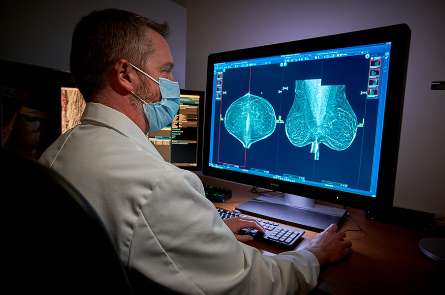 breast cancer clinic scan review