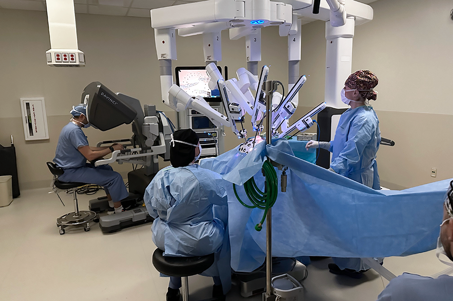 Robotic surgery with Dr. Levy